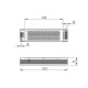 Блок живлення UltraSLIM, 12V-150W-IP20, алюм. корпус